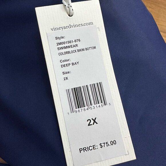 NWT Vineyard Vines colorblock bikini bottom 2X - Picture 5 of 6